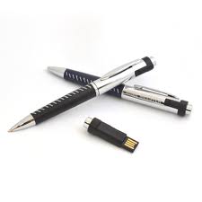 Black leather usb pen