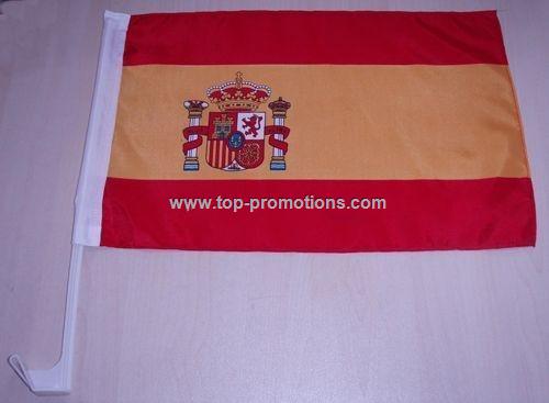 Spain car flag