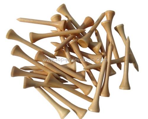 Wood Golf Tees with Cup