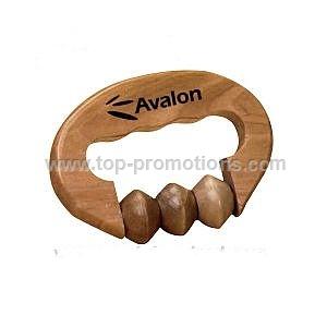 Wooden hand grip massager