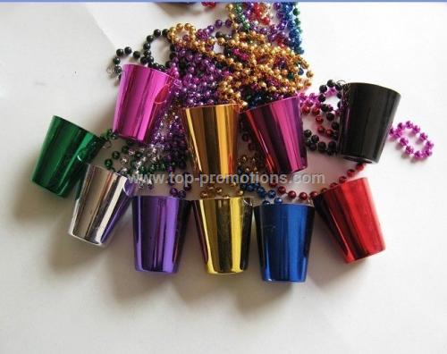 Bead Necklace W/ Shot Glass