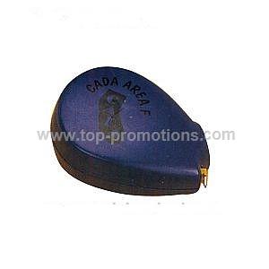 Oval shaped blue tape measure