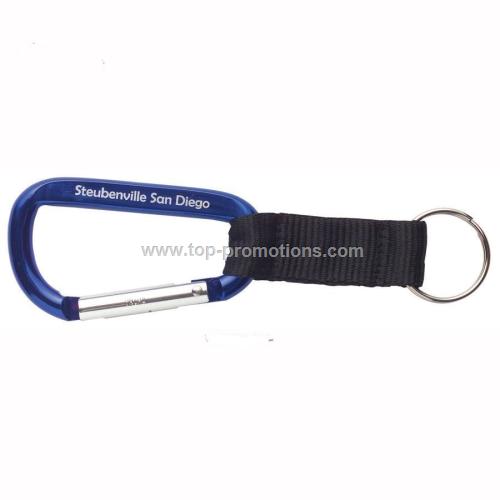 Carabiner Key Chain W/ Strap