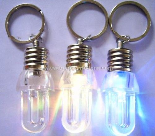 LED Light Bulb Keychain