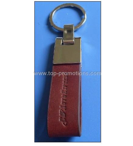 leather keychain