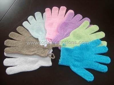 Exfoliating gloves