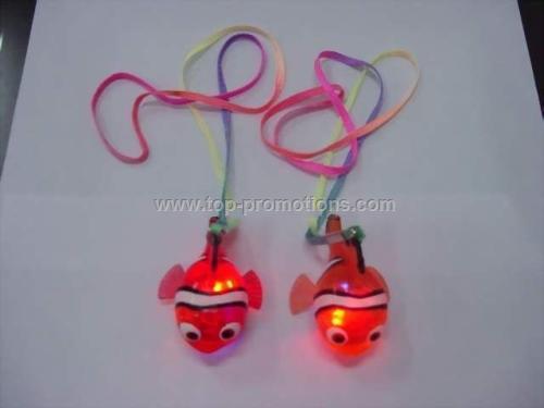 seven colors flashing nemo fish necklace