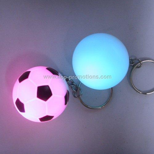 LED flashing ball keyring