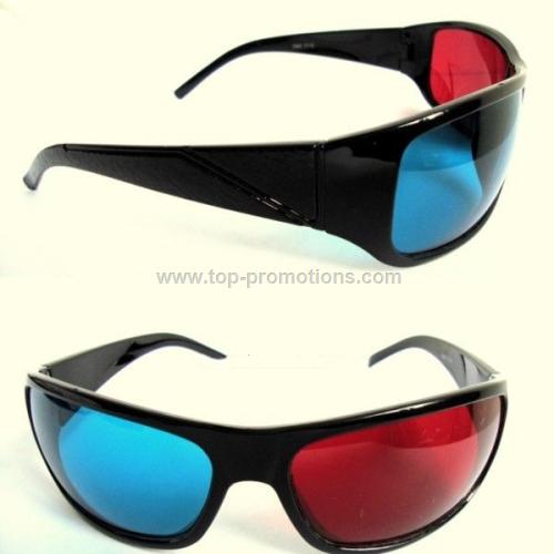 Plastic 3D glasses