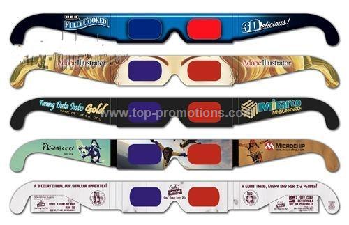 3D Glasses Custom Imprint - Anaglyph Style