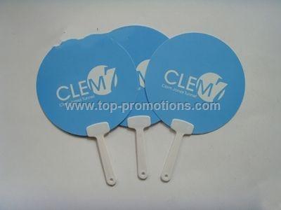 Promotional plastic fan