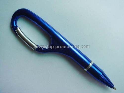 Carabiner metal ball pen