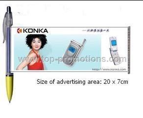 Advertising Banner Pen/Roller Pen with Pull Image