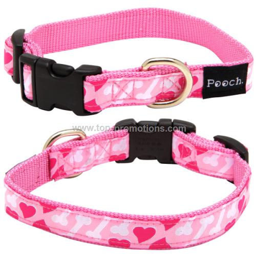 Pink Nylon pet Collar