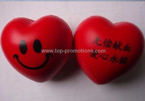 promotional heart shape anti stress ball