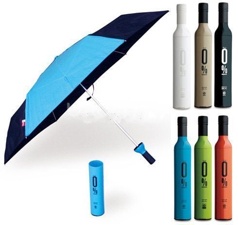 Promotional Wine bottle Umbrella gift items with custom logo