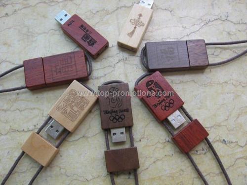 Wooden USB memory stick