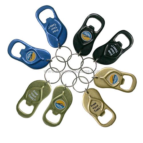 Flip Flop Bottle Opener Key Chain