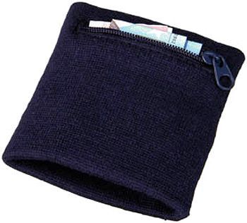 sweatband with zipper