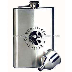 Stainless Steel Hip Flask 8 oz