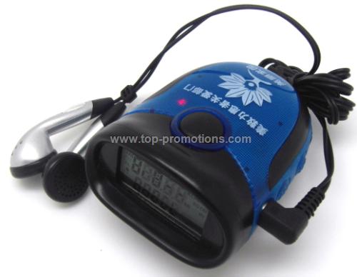 Pedometer with Radio