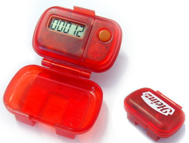 Single flip pedometers