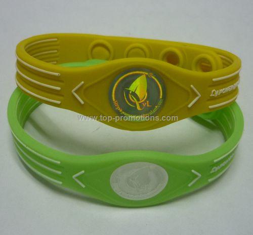 silicone bracelet with hologram