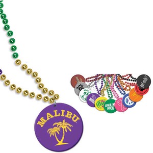 Custom Decorated Mardi Gras Beads