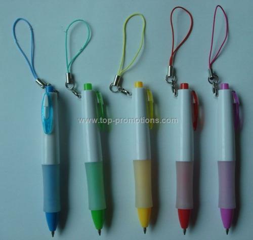 Mini Plastic ball pen keychain