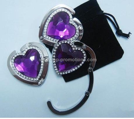 sweet heart shape handbag hanger