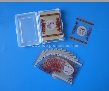 Transparent PVC Playing Cards