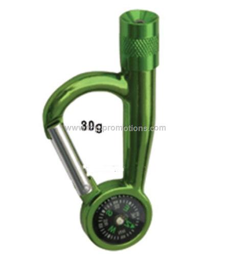 Carabiner flashlight with compass Carabiner flashlight with compass