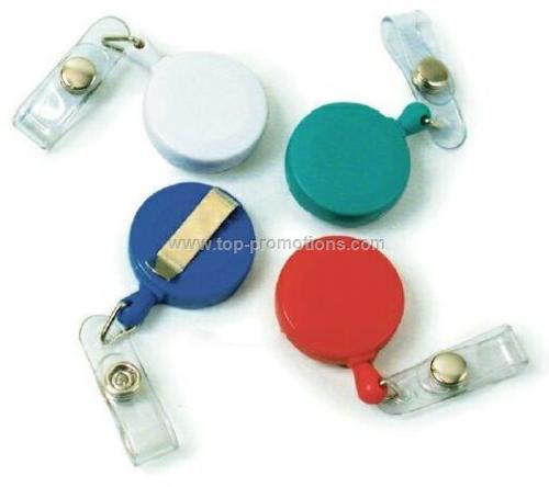 Round Retractable Badge Holder