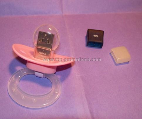 USB Baby Girl Pacifier Flash Drive