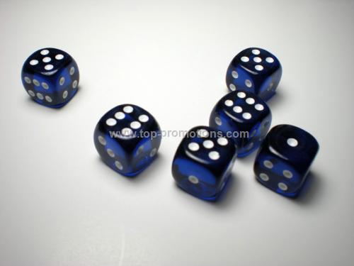 White 16mm d6 Dice