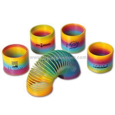 Rainbow slinky spring