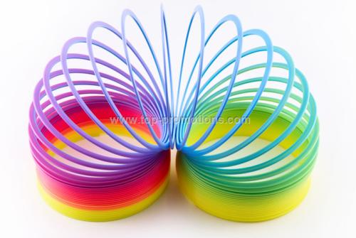 Rainbow slinky spring