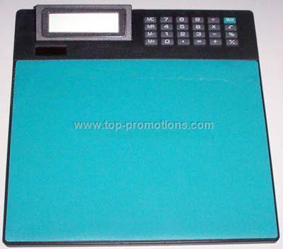 Mouse pad with calculator