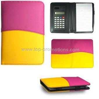 Leather Notebook with Calculator