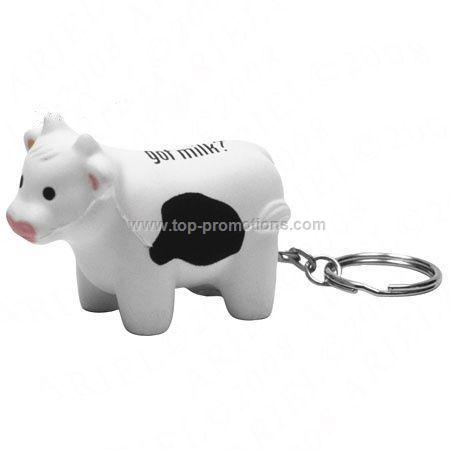 Milk Cow Keychain Stress Reliever