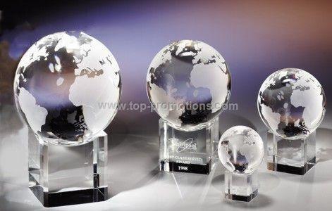 Crystal globe on base