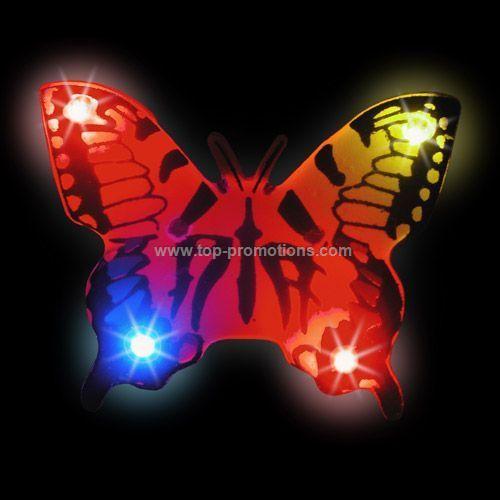 LED Light-Up Magnet - Black Butterfly