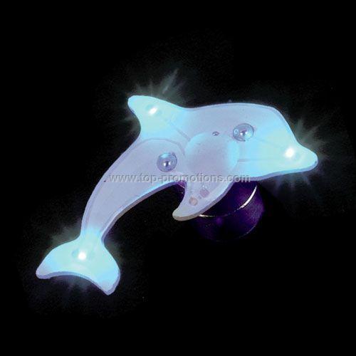 LED Light-Up Magnet - Blue Dolphin