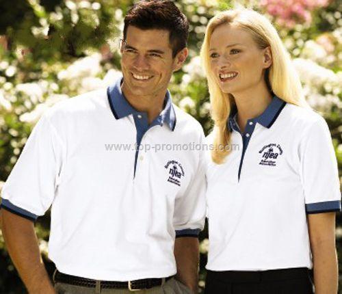 Pique Polo Shirt with Contrasting Trim