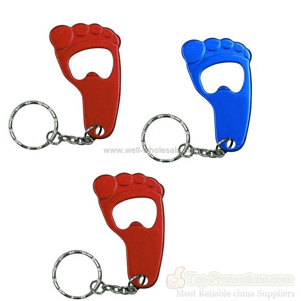 Aluminium Foot Keyring Bottle Opener