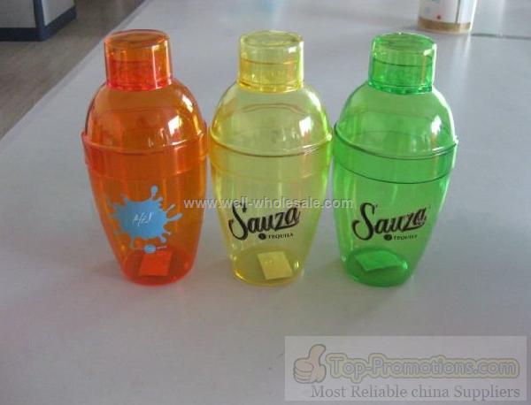 Promotional 230ml Mini Plastic Cocktail Shaker