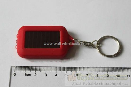 led personalized solar keychain