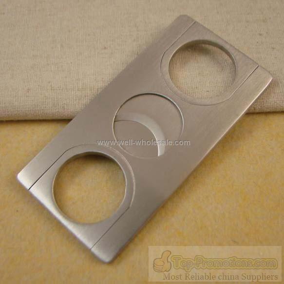 Cigar cutter double blade