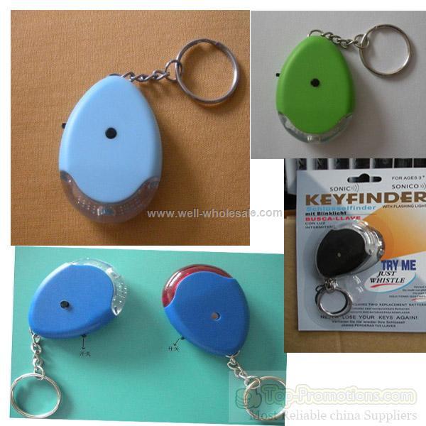 Whistle key finder with switch