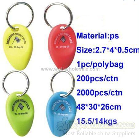 Plastic lottery scratcher keychain